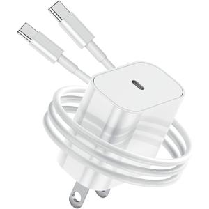 iPhone 16E Fast Charger Cord, 20W Type c for iPhone 16/15, 15/16 Pro Max,15 16 Plus, USB C to USB C Cable for iPad 10th/11 Gen, iPad Pro 12.9, Air, AirPods 4 Type-c Charger Cable Charging Cord 5FT