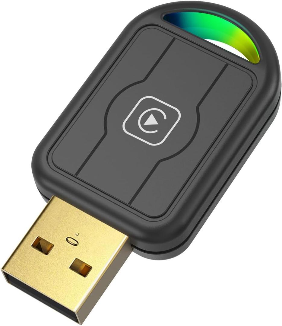 Mini Wireless CarPlay Adapter for iPhone & Apple  Auto Connect Every Time, Converts Wired to Wireless, Plug & Play, Compact USB Dongle for Cars with Apple CarPlay (iOS 10+, 2015+), 94Pcs