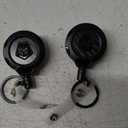 MNGARISTA Upgraded Heavy Duty Retractable Keychain with Belt Clip, 10 OZ Retraction, 31.5" Stainless Steel Cord Key Chain, 3K Carbon Fiber ID Badge Reel Holder with Badge Strap and Key Ring, 2 Pack