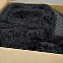 8x10 Area Rugs for Living Room Bedroom: Ultra Soft Fluffy Shag Rug Upgrade Non-Slip Non-Shedding Large Fuzzy Plush Carpet Indoor Floor Carpets for Kids Room Playroom Nursery Dorms Home Decor Black