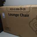 MoNiBloom 3-Position Folding Reclining Patio Chair Set of 2, Patio Lounger Folding Chairs with Adjustable Backrest and Headrest for Backyard Poolside Lawn, 330lbs Capacity (Red)