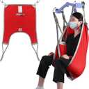 EZ Assistive Patient Lift Divided Leg Sling with Lower Back, Lift Sling for Transfer and Positioning and Lifting, 500lb Weight Capacity (Large)