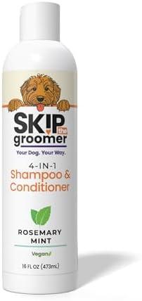 Dog Shampoo & Conditioner for All Breeds – Goldendoodles, Poodles & Doodles – 4-in-1 Reset for Bath Days – Deep Clean, Condition, Detangle & Moisturize Curly Coats – 16 oz