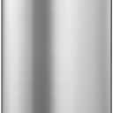 happimess HPM1011A Curtis 8-Gallon Step-Open Trash Can with Soft-Close Lid, Modern, Minimalistic, Fingerprint Proof for Home, Kitchen, Laundry Room, Office, Bedroom, Bathroom, Chrome
