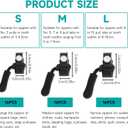 48PCS Zipper Repair Kit, Black Replacement Zipper Sliders and Pulls, 3 Assorted Sizes for Fixing Jackets, Coats, Backpacks, Luggage, Handbags and Tents