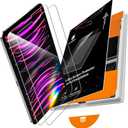 PandaShield 2 Pack for iPad Pro 11"(4th 3rd 2nd 1st Gen) iPad Air 10.9"(5th 4th Gen) 9H+ Tempered Glass Screen Protector with Easy-Install[12FT Grade Shatterproof] Apple Pencil Compatible,HD Clarity
