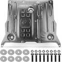 Front Skid Plate Compatible with 2017-2025 Tesla Model 3 & 2020-2025 Tesla Model Y, Under Motor Guard Splash Shield Cover with Install Accessories (2-piece design)