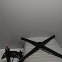 Criss Cross Chair Legged Office Wide Comfy Desk Seat, No Wheels Armless Computer Task Seating, Swivel Vanity Home Height Adjustable (Beige)