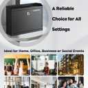 Uniclife Wall Mounted Mailbox with Key Lock & Newspaper Holder, Suggestion Box with Top Slots, Key Drop Box, Safe Lock Box, Metal Donation Box, Ballot Box for Office Business Activity