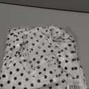 Star Vixen Women's Classic Str Ponte Knit Sleeveless Box-Pleat Fitnflare Dress (White Black Dot)