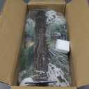 Lnymura Christmas Candle Holder Xmas Decorations 3 Candle Holders with Gold and Silver Christmas Ball Ornament Snow Flocked Pine Needles Golden Berries for Table Centerpiece Holiday Decor Xmas Decor