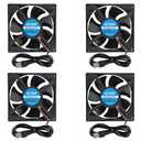 AITRIP 4PCS 80mm USB Fan 5V Brushless 8025 80x25mm for Cooling DIY PC Computer Case 3D Printer CPU Coolers Radiators