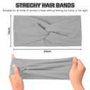 2 x 10 Pcs Thick Headbands for Women, Workout Headbands for Women, Sweatbands Elastic Stretch Non-Slip Sweat Wicking Headband