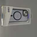 Designed for iPhone 15 Case, Compatible with Mag-Safe, Frosted Translucent Slim Case with Built-in Aluminum Alloy Lens Bracket, Military-Grade Drop Protection with Airbag Corners, Blue