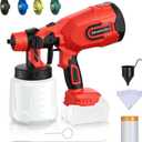 Cordless Paint Sprayer for Milwaukee M18 18V Battery,Electric Spray Paint Gun for House,4 Copper Nozzles, Paint Spray Gun with Power Display, Paint Sprayers for Home Interior and Exterior