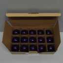 Minsily 15 Pack G40 LED Christmas Replacement Bulbs 1W Shatterproof G40 Globe Light Bulbs for Outdoor String Lights E12 Candelabra Base LED Edison Filament Bulbs for Outdoor Patio Home Decor(Purple)