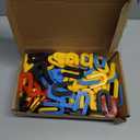 Plastic Shims Horseshoe Shims U Tile Spacers for Leveling, 1/4 Inch, 3/16 Inch, 1/8', 1/16', Black, Yellow, Red, Blue