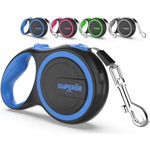 Emperor Pets 26 ft Retractable Dog Leash Large Dogs - Up to 110lbs, Heavy Duty Leash Retractable 26 ft, Dog Leashes for Large Breed Dogs -BL26 (Blue)