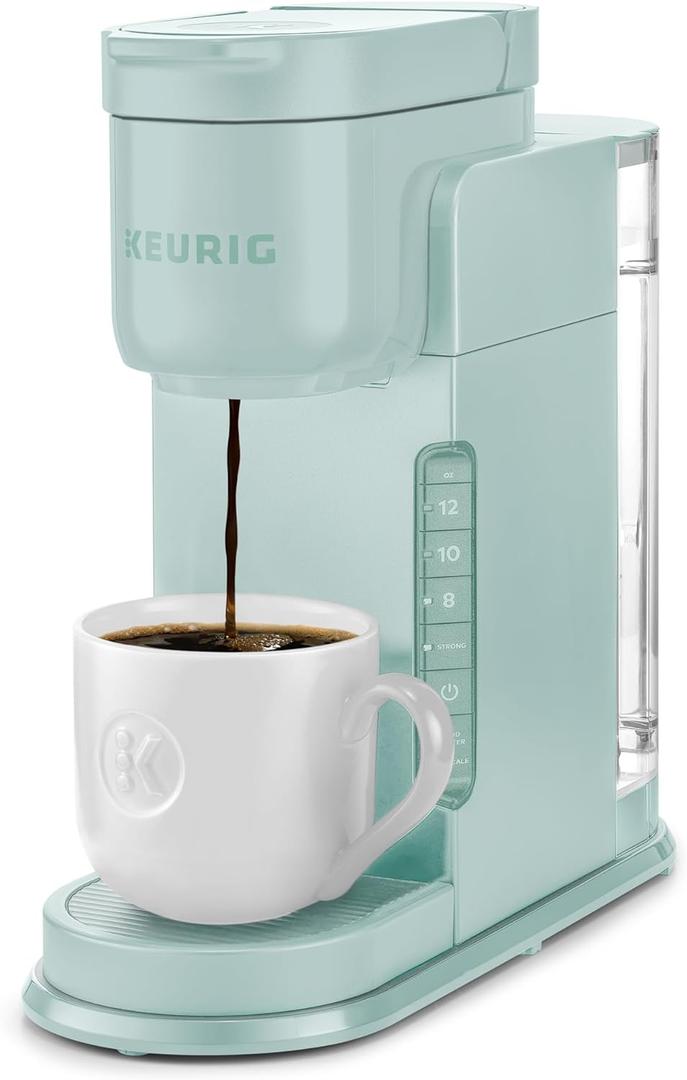 Keurig K-Express Single Serve K-Cup Pod Coffee Maker, 3 Brew Sizes, Strong Button Feature, 42oz Removable Reservoir, Mint