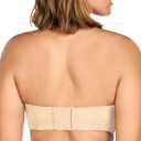HSIA Strapless Bras for Women Large Breasts Non Slip Full Coverage Underwire Supportive Multiway Strapless Bra Plus Size (Beige)
