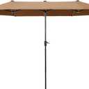 HERA'S PALACE 13 ft Large Patio Umbrella Double-Sided Outdoor Market Umbrella for Poolside Lawn Garden Powerful UV Protective, Tawny