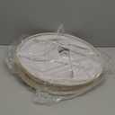 Lamp Shades Set of 2, Champagne Beige Bell Lamp Shades 6" x 13" x 10"High, Medium Shade Replacement Fabric Natural Linen Hand Crafted(Spider Fitter), Harp Holders Included, Easy Assembly Required