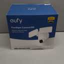 eufy Security Floodlight Camera E30, Security Camera Outdoor, 360° Pan and Tilt, AI Detection and Tracking, 2K Video, 2.4GHz Wi-Fi, 2,000 Lumens, Custom Voice and Light Alerts, 24/7 Recording