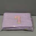 Makeup Bag Cosmetic Bag for Girls with Initial Letter Patch 3 Pieces Corduroy Travel Toiletry Make Up Brush Bag Pounch Organizer Preppy Things Cute Stuff Gifts for Teen Girls (Lavender L)