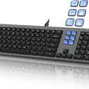 Wired Keyboard with Mini Control Deck (6 LCD Keys)