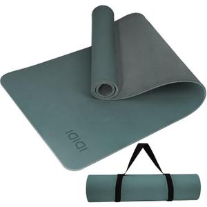 Yoga Mat with Strap,Non-Skid Workout Mat,8mm Thick Yoga Mat,POE Yoga Mats for Women Men Kids,Exercise Mat with Easy-Cinch,72"x24"x0.32” (183x61x0.8cm)