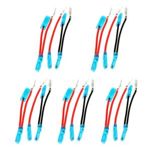 FXC Rocker Switch Jumper Wires Set with Male and Female Terminal for On/Off Rocker Switch Wiring 5 pin (5 Sets)