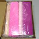 Chrisfall 12 Rolls Crepe Paper Rolls 12 Colors Wide Crepe Paper Streamer Assorted Streamers with Floral Stem Wire and Green Floral Tapes for Birthday Party Ornament (8 Feet X 10 Inch,Pink Colors)