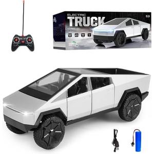 YONIKUKU RC Toys Car, Sliver Metal with LED Light and Reality Sound, Model for Lovers Collection (Black)