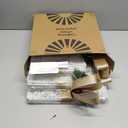 3 Pieces Lighted Gift Boxes Christmas Decorations, 12in 10in 8in with 60 Pre-Strung Mini String Lights, Foldable Light up Present Boxes for Indoor Outdoor Holiday Party Christmas Yard Home Art Decor