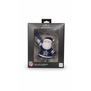 Hallmark Dallas Cowboys Santa Fan Christmas Ornament, Gifts for Sports Fans
