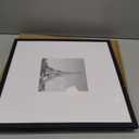upsimples 18x18 Picture Frame, Display Pictures 8x8 with Mat or 18 x 18 Without, Wall Hanging Square Frames, Black, 1 Pack