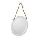 DI CA 14×14 Rope Hanging Round mirror(white)