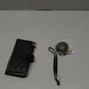 Furiet Argyle Wallet Case for Samsung Galaxy S24/S25 5G with Wrist Strap Shoulder Strap, Card Slot Zipper Purse Luxury PU Leather Stand Cell Phone Cover for S 24 24S 25 25S G5 Women Girls Black