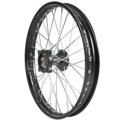 Trkimal Front Wheel Rim Hub for Motocross Off Road Dirt Pit Bike (70/ 100-17 (12mm Bearing))