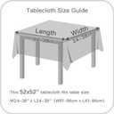 maxmill Harvest Square Tablecloth Stain Resistant Waterproof Wrinkle Resistant Linen Looking Soft Table Cloth for Fall Harvest Thanksgiving Decorative Fabric Table Cover, 52 x 52 Inch, Amber Bronze