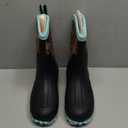 Trudave Rubber Boots for Women with Steel Shank, 6mm Neoprene Mid Calf Rain Boots, Waterproof Insulated Mud Work Boots All Season, Size 5-11 (7, Green)