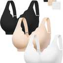 Angelhood Plus Size Jelly Bra Push Up Bras for Women Full Coverage Bralette, Minimizer Bras for  Breasts Medium