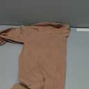 Arach&Cloz Women's Soft V Neck Long Sleeve Fall Casual Regular Fit Sweater Tops (Large, Dark Apricot)