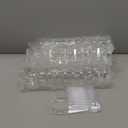 Hacaroa 50 Pack Plastic Dessert Cups Short Stem Cups with Spoons, 4 Oz Mini Parfait Appetizer Cup, Clear Disposable Ice Cream Bowls Mousse Cups for Party, Wedding, Picnic