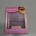 Flora Lash Clusters 8-18mm Light-Volume Wispy Eyelash Clusters D Curl - WideSpan DIY Eyelash Extension Spiky Cat Eye Lashes Individual Fake Eyelashes Clusters with 0.03mm Ultra-Thin Black Band