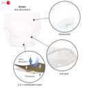 Joyo roy 4Pcs Plastic Underwear for Potty Training Swim Diaper Covers for Toddlers White Diaper Cover Toddler Clothing Covers Training Underwear for Boys 3T Girls Rubber Pants for Toddlers