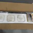 Bathroom Vanity Light, Square Design 4 Lights Morden Bathroom Lighting Fixtures Over Mirror, Black Bathroom Light Vanity Fixtures for Bathroom/Living Room/Bedroom
