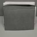 2 Pack EXTRA LARGE Blanket Storage Baskets with Lids, 22x16x12 Closet Organizers Bins for Clothes Towel/ Storage Box with Lid Handles/ Stackable Decorative Fabric Bins for Living Room, Nursery (White with Grey)