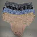 Womens Lace Cheeky Underwear 4 Pack, Medium
