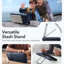 ESR for iPhone 17 Pro Phone Case with Stand, 23ft Military-Grade Drop Protection with Camera Control, Shock-Absorbing Rugged Cover, Compatible with MagSafe Accessories, Cyber Series, Blue